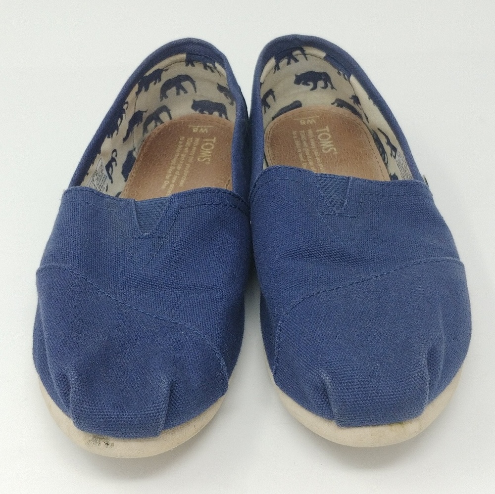 Toms slip on shoes - navy blue